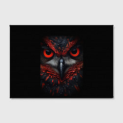 Холст прямоугольный Красная сова, цвет: 3D-принт — фото 2