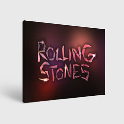 Холст прямоугольный Rolling Stones - Logo, цвет: 3D-принт