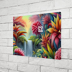 Холст прямоугольный Гавайские тропические цветы - алоха, цвет: 3D-принт — фото 2