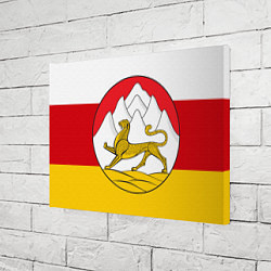 Холст прямоугольный Осетия флаг и герб, цвет: 3D-принт — фото 2