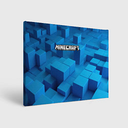 Холст прямоугольный Minecraft синие плиты, цвет: 3D-принт