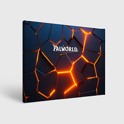 Картина прямоугольная Palworld logo разлом плит
