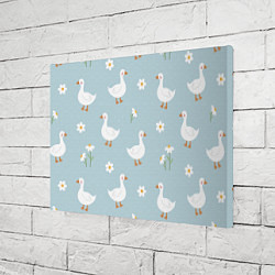 Холст прямоугольный Гусиный узор, цвет: 3D-принт — фото 2