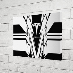 Холст прямоугольный Tesla - black and white, цвет: 3D-принт — фото 2