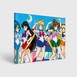Холст прямоугольный Sailor Moon Усаги Ами Рей Макото Минако, цвет: 3D-принт