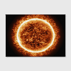 Холст прямоугольный Пылающее солнце крупным планом, цвет: 3D-принт — фото 2