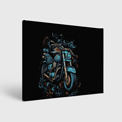 Картина прямоугольная Ретро абстрактный мотоцикл