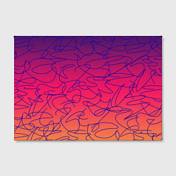 Холст прямоугольный Каракули на градиентном фоне, цвет: 3D-принт — фото 2
