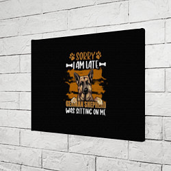 Холст прямоугольный Немецкая овчарка - german shepherd, цвет: 3D-принт — фото 2