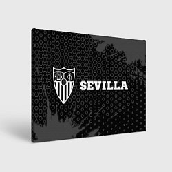 Картина прямоугольная Sevilla sport на темном фоне по-горизонтали