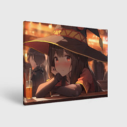 Холст прямоугольный Konosuba Мэгумин cute, цвет: 3D-принт