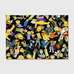 Холст прямоугольный Персонажи Симпсонов, цвет: 3D-принт — фото 2