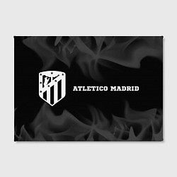 Холст прямоугольный Atletico Madrid sport на темном фоне по-горизонтал, цвет: 3D-принт — фото 2