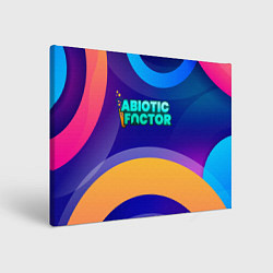 Картина прямоугольная Abiotic Factor цветные круги и лого