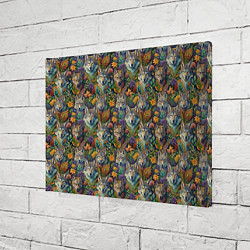 Холст прямоугольный Волчий паттерн, цвет: 3D-принт — фото 2