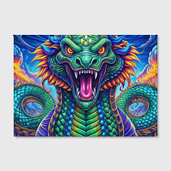 Холст прямоугольный Крупная змея фэнтези, цвет: 3D-принт — фото 2