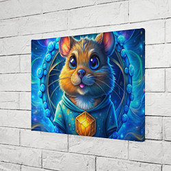 Холст прямоугольный Криптовалютный хомяк, цвет: 3D-принт — фото 2