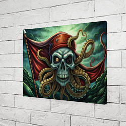 Холст прямоугольный Джолли Пират Октопус, цвет: 3D-принт — фото 2