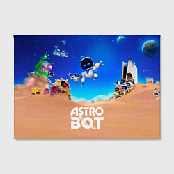 Холст прямоугольный Astro bot персонажи, цвет: 3D-принт — фото 2