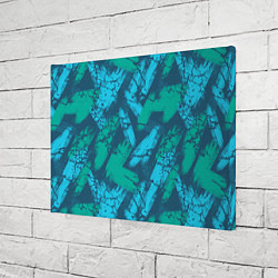 Холст прямоугольный Абстракция узорчатая кисть, цвет: 3D-принт — фото 2