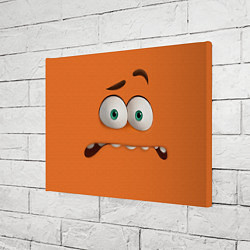Холст прямоугольный Тревожность эмоция - лицо крупное, цвет: 3D-принт — фото 2