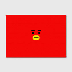 Холст прямоугольный BT21 Tata, цвет: 3D-принт — фото 2