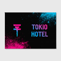 Холст прямоугольный Tokio Hotel - neon gradient по-горизонтали, цвет: 3D-принт — фото 2