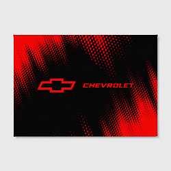Холст прямоугольный Chevrolet - red gradient по-горизонтали, цвет: 3D-принт — фото 2