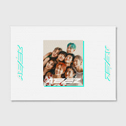 Холст прямоугольный Ateez участники, цвет: 3D-принт — фото 2