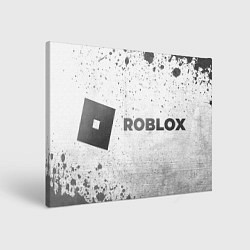 Холст прямоугольный Roblox - white gradient по-горизонтали, цвет: 3D-принт