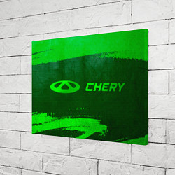 Холст прямоугольный Chery - green gradient по-горизонтали, цвет: 3D-принт — фото 2