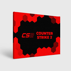 Картина прямоугольная Counter Strike 2 - red gradient по-горизонтали