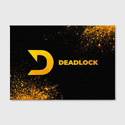Холст прямоугольный Deadlock - gold gradient по-горизонтали, цвет: 3D-принт — фото 2