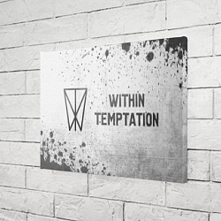 Холст прямоугольный Within Temptation - white gradient по-горизонтали, цвет: 3D-принт — фото 2