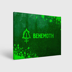 Холст прямоугольный Behemoth - green gradient по-горизонтали, цвет: 3D-принт