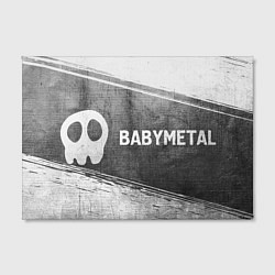 Холст прямоугольный Babymetal - grey gradient по-горизонтали, цвет: 3D-принт — фото 2
