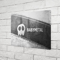 Холст прямоугольный Babymetal - grey gradient по-горизонтали, цвет: 3D-принт — фото 2