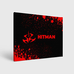 Картина прямоугольная Hitman - red gradient по-горизонтали