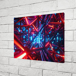 Холст прямоугольный Неоновые трубки, цвет: 3D-принт — фото 2