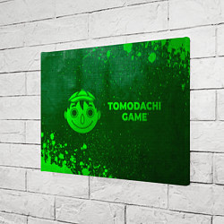 Холст прямоугольный Tomodachi Game - green gradient по-горизонтали, цвет: 3D-принт — фото 2