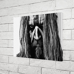 Холст прямоугольный Rob zombie - face, цвет: 3D-принт — фото 2