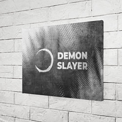 Холст прямоугольный Demon Slayer - grey gradient по-горизонтали, цвет: 3D-принт — фото 2