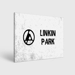 Картина прямоугольная Linkin Park 2024 glitch на светлом фоне по-горизон