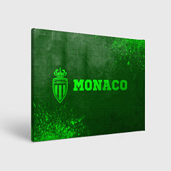 Холст прямоугольный Monaco - green gradient по-горизонтали, цвет: 3D-принт