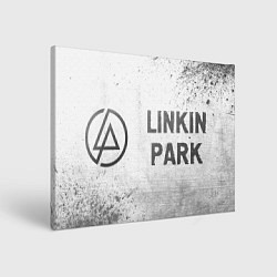 Холст прямоугольный Linkin Park - white gradient по-горизонтали, цвет: 3D-принт