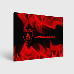 Картина прямоугольная Lamborghini - red gradient по-горизонтали