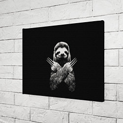 Холст прямоугольный Ленивец росомаха, цвет: 3D-принт — фото 2