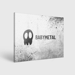 Холст прямоугольный Babymetal - white gradient по-горизонтали, цвет: 3D-принт