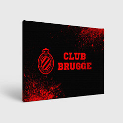 Картина прямоугольная Club Brugge - red gradient по-горизонтали