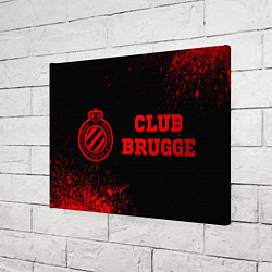 Холст прямоугольный Club Brugge - red gradient по-горизонтали, цвет: 3D-принт — фото 2